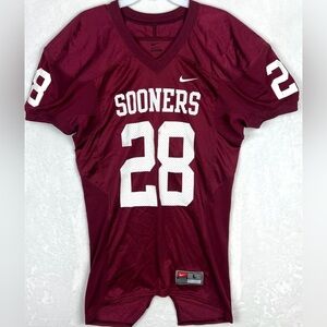 NWT Vinyl Nike Oklahoma Sooners #28 Football Jersey Size Large